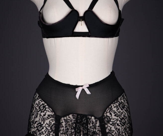 Molded Foam Sling Bra & Open Lace Panty Girdle By Frederick's Of Hollywood, c. 1964-1969, Germany & USA. The Underpinnings Museum. Photography by Tigz Rice.