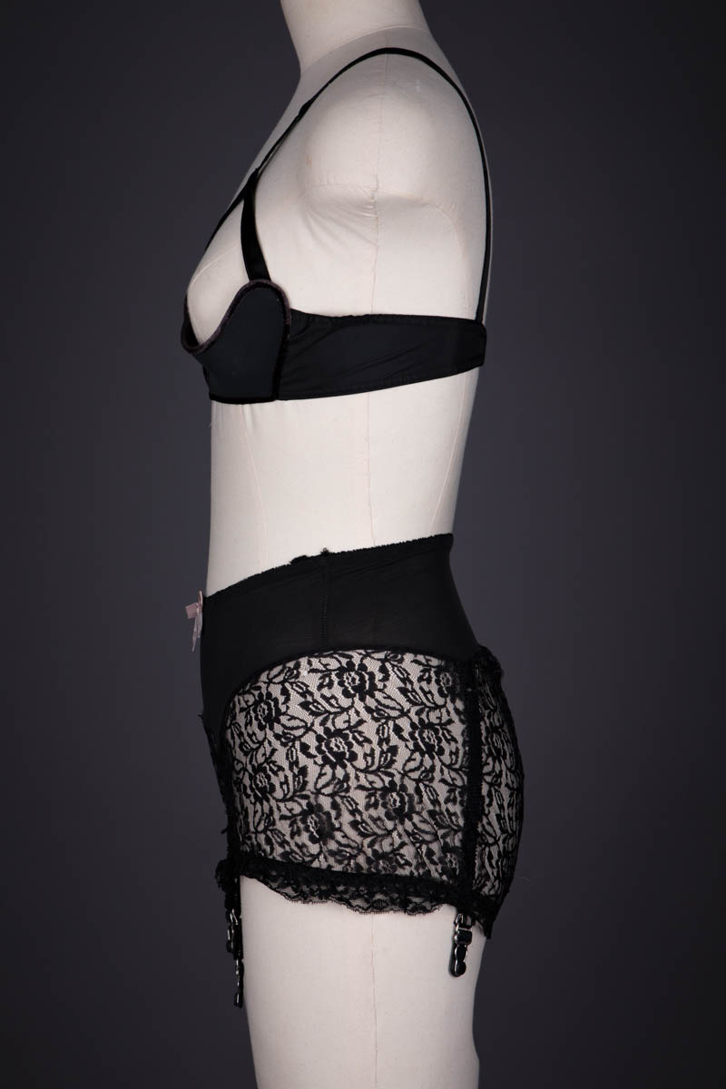 Molded Foam Sling Bra & Open Lace Panty Girdle By Frederick's Of Hollywood, c. 1964-1969, Germany & USA. The Underpinnings Museum. Photography by Tigz Rice.