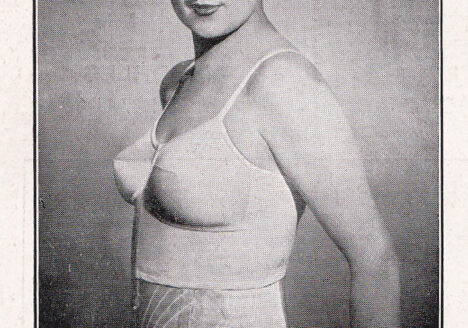 Knitted Brassiere Advert By Arista, c. 1930s, France. The Underpinnings Museum