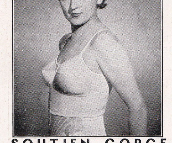 Knitted Brassiere Advert By Arista, c. 1930s, France. The Underpinnings Museum