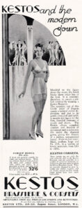 'Kestos And The Modern Gown' Advertisement By Kestos, c. 1930s, Great Britain. The Underpinnings Museum