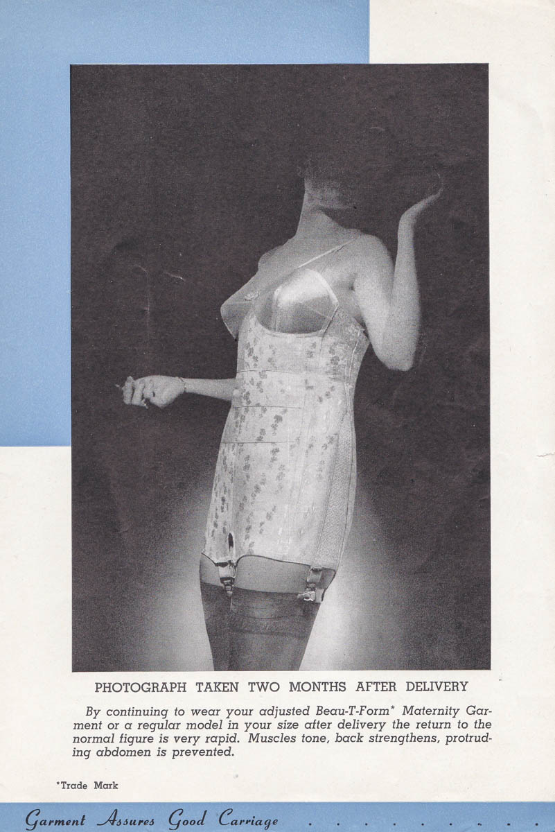 'Beau-T-Form's Scientific Maternity Service' Booklet By Stayform, 1949, USA. The Underpinnings Museum