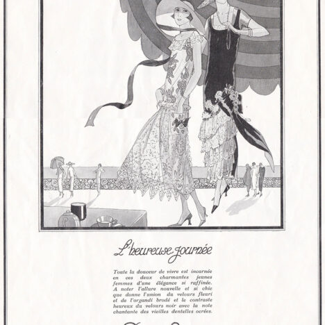 Boué Soeurs 'L'Heureuse Journée' Advertisement, 1924, France. The Underpinnings Museum.