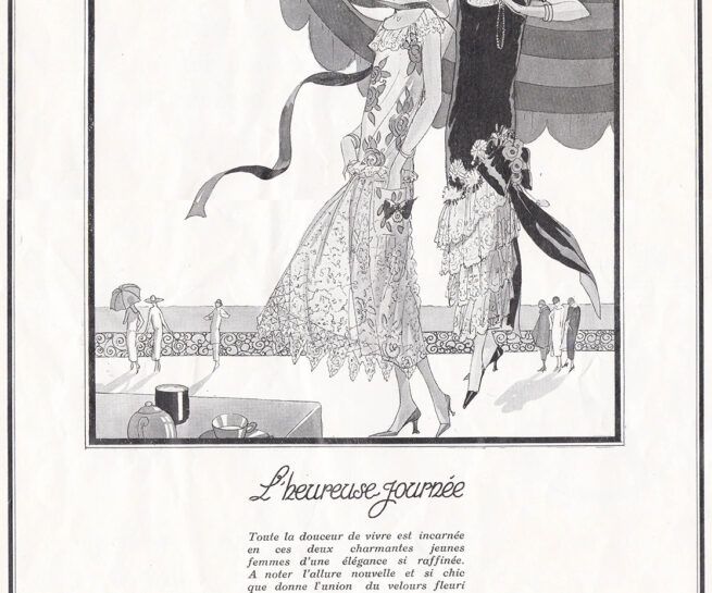 Boué Soeurs 'L'Heureuse Journée' Advertisement, 1924, France. The Underpinnings Museum.