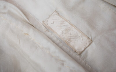 Ivory Velvet Beaded Evening Gown By House Of Worth, c, 1920, France. Photography by Tigz Rice. The Underpinnings Museum