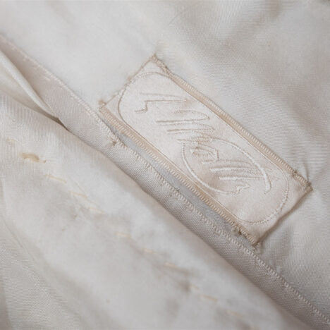 Ivory Velvet Beaded Evening Gown By House Of Worth, c, 1920, France. Photography by Tigz Rice. The Underpinnings Museum