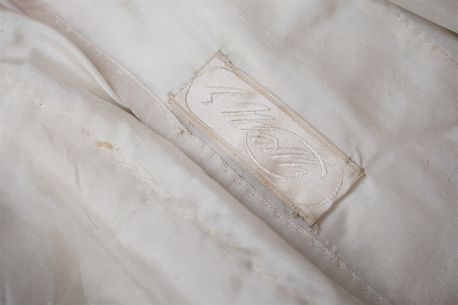 Ivory Velvet Beaded Evening Gown By House Of Worth, c, 1920, France. Photography by Tigz Rice. The Underpinnings Museum