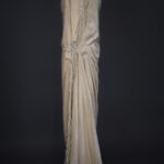 Ivory Velvet Beaded Evening Gown By House Of Worth, c, 1920, France. Photography by Tigz Rice. The Underpinnings Museum
