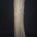 Ivory Velvet Beaded Evening Gown By House Of Worth, c, 1920, France. Photography by Tigz Rice. The Underpinnings Museum