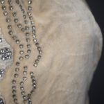 Ivory Velvet Beaded Evening Gown By House Of Worth, c, 1920, France. Photography by Tigz Rice. The Underpinnings Museum