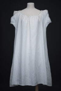 Queen Victoria's White Cotton Lawn & Valenciennes Lace Chemise, c. 1880-90s, Great Britain. The Underpinnings Museum. Photography by Tigz Rice.