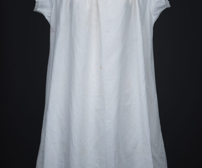 Queen Victoria's White Cotton Lawn & Valenciennes Lace Chemise, c. 1880-90s, Great Britain. The Underpinnings Museum. Photography by Tigz Rice.