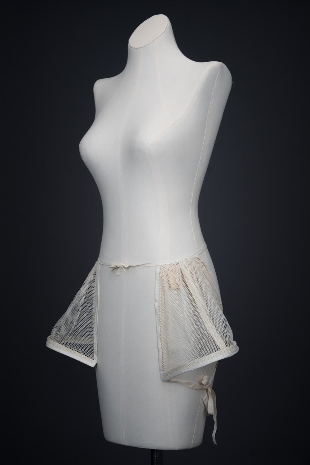 'Hip Flare' Featherbone & Bobbinet Panniers By Warren, c. 1920s, USA. The Underpinnings Museum. Photography by Tigz Rice.