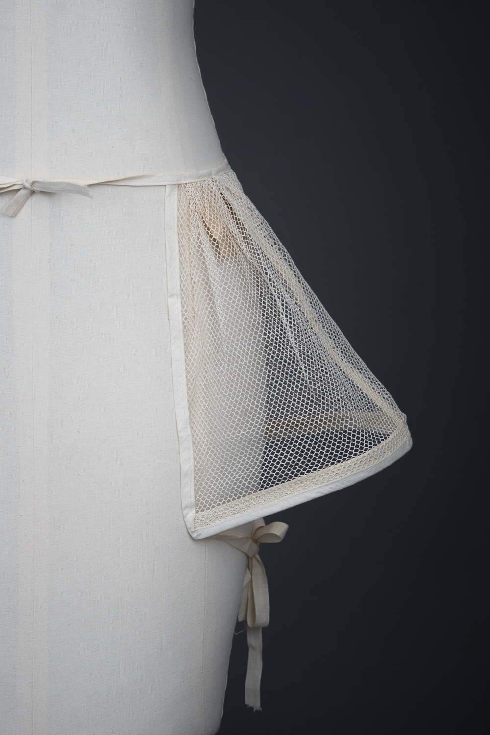'Hip Flare' Featherbone & Bobbinet Panniers By Warren, c. 1920s, USA. The Underpinnings Museum. Photography by Tigz Rice.