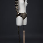 Tiger Sequinned Halter Knickers With Tail, Gauntlet & Hat By Erté, c. 1949, France. The Underpinnings Museum. Photography by Tigz Rice