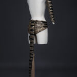 Tiger Sequinned Halter Knickers With Tail, Gauntlet & Hat By Erté, c. 1949, France. The Underpinnings Museum. Photography by Tigz Rice