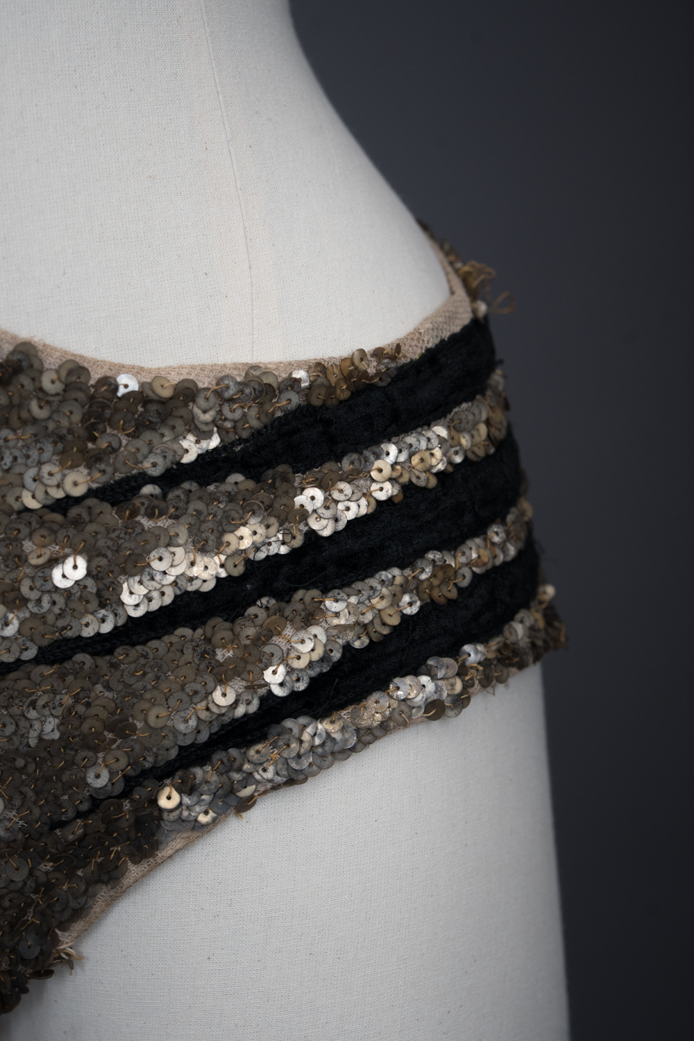 Tiger Sequinned Halter Knickers With Tail, Gauntlet & Hat By Erté, c. 1949, France. The Underpinnings Museum. Photography by Tigz Rice