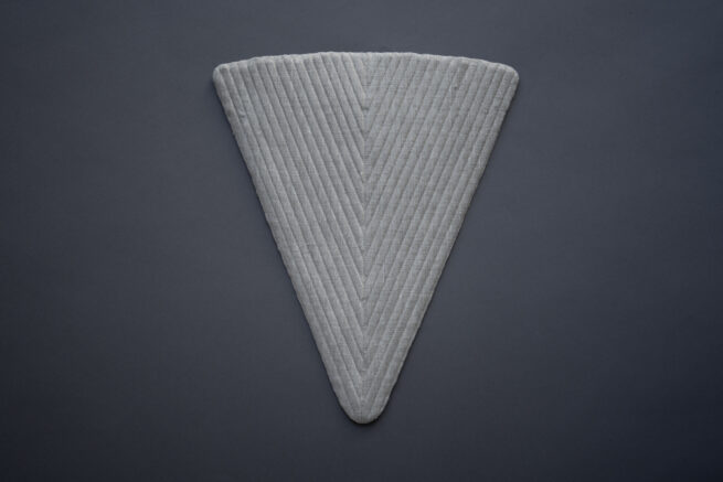 Reproduction Linen Stomacher By Royal Black Couture & Corsetry, 2025, Austria. The Underpinnings Museum. Photography by Tigz Rice