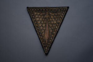 Metal Thread Embroidered Stomacher, 18th century. The Underpinnings Museum. Photography by Tigz Rice
