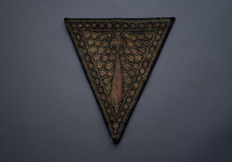 Metal Thread Embroidered Stomacher, 18th century. The Underpinnings Museum. Photography by Tigz Rice