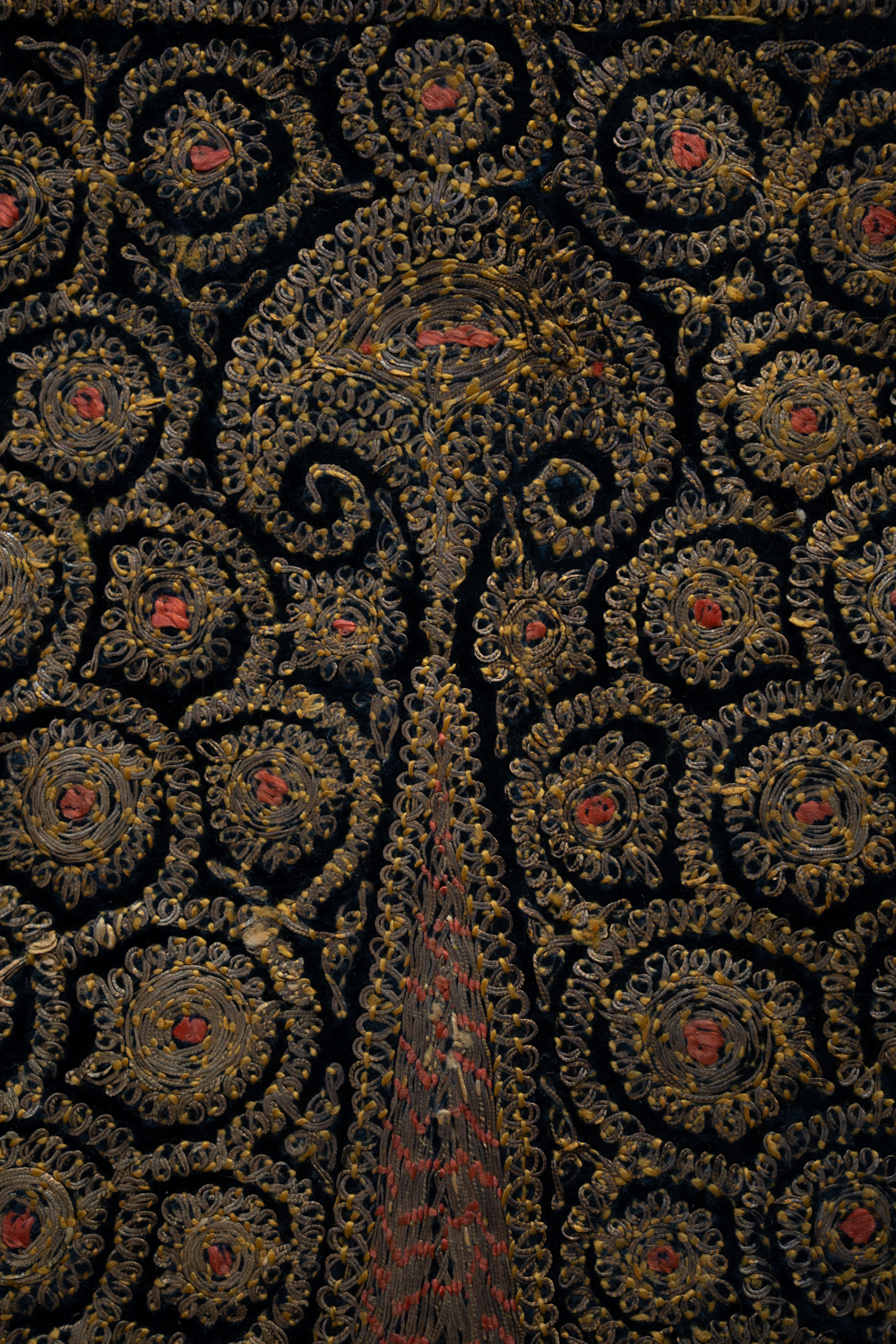 Metal Thread Embroidered Stomacher, 18th century. The Underpinnings Museum. Photography by Tigz Rice