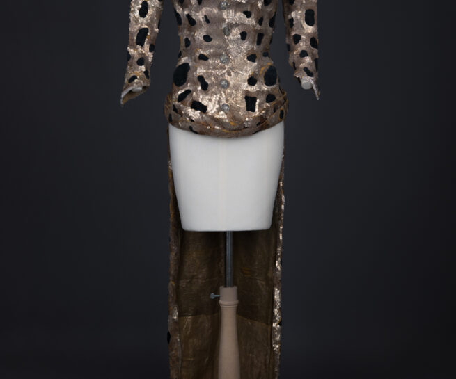 'Femme Panthère' Trained Bodice & Gauntlets By Erté, 1949, France. The Underpinnings Museum. Photography by Tigz Rice