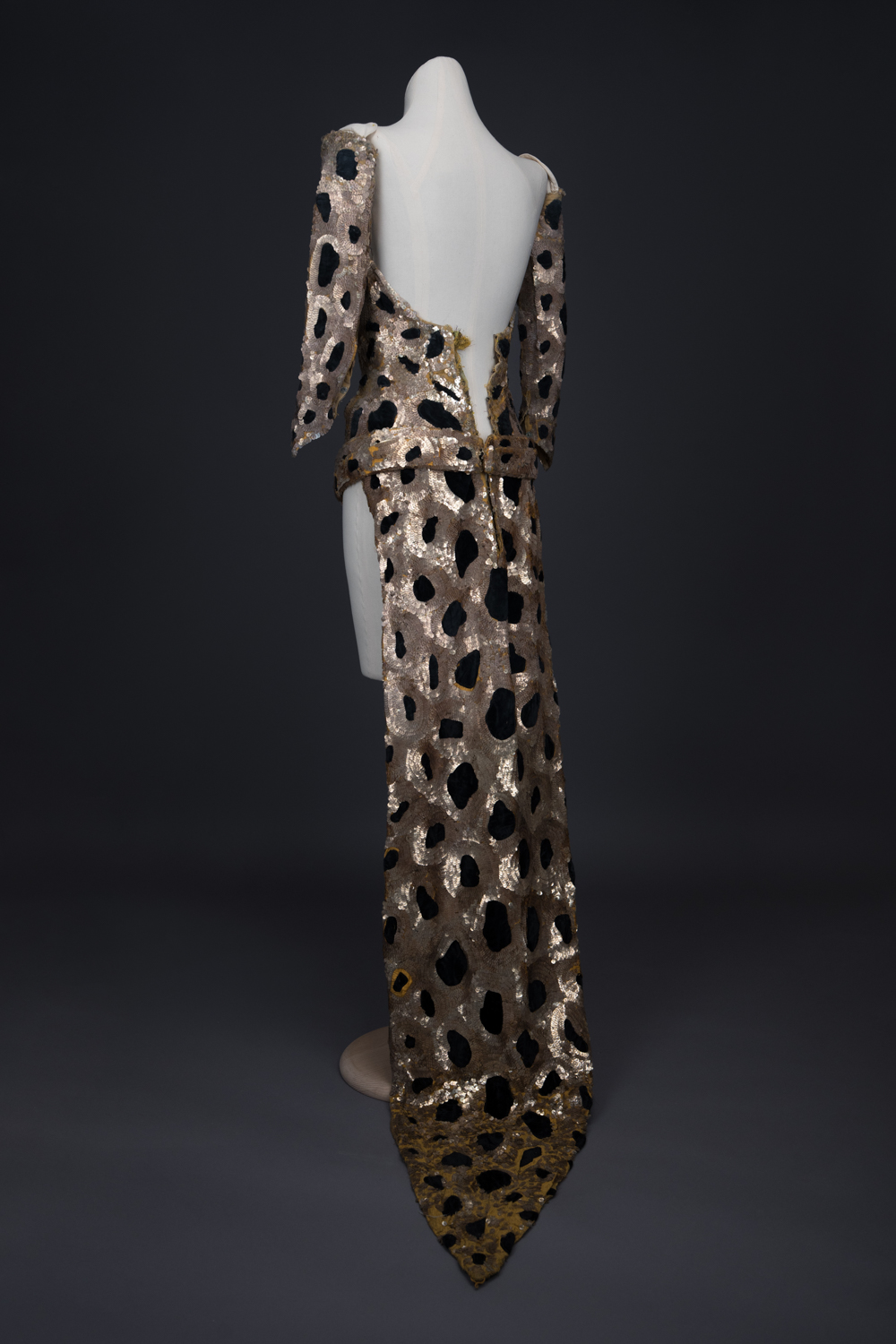 'Femme Panthère' Trained Bodice & Gauntlets By Erté, 1949, France. The Underpinnings Museum. Photography by Tigz Rice