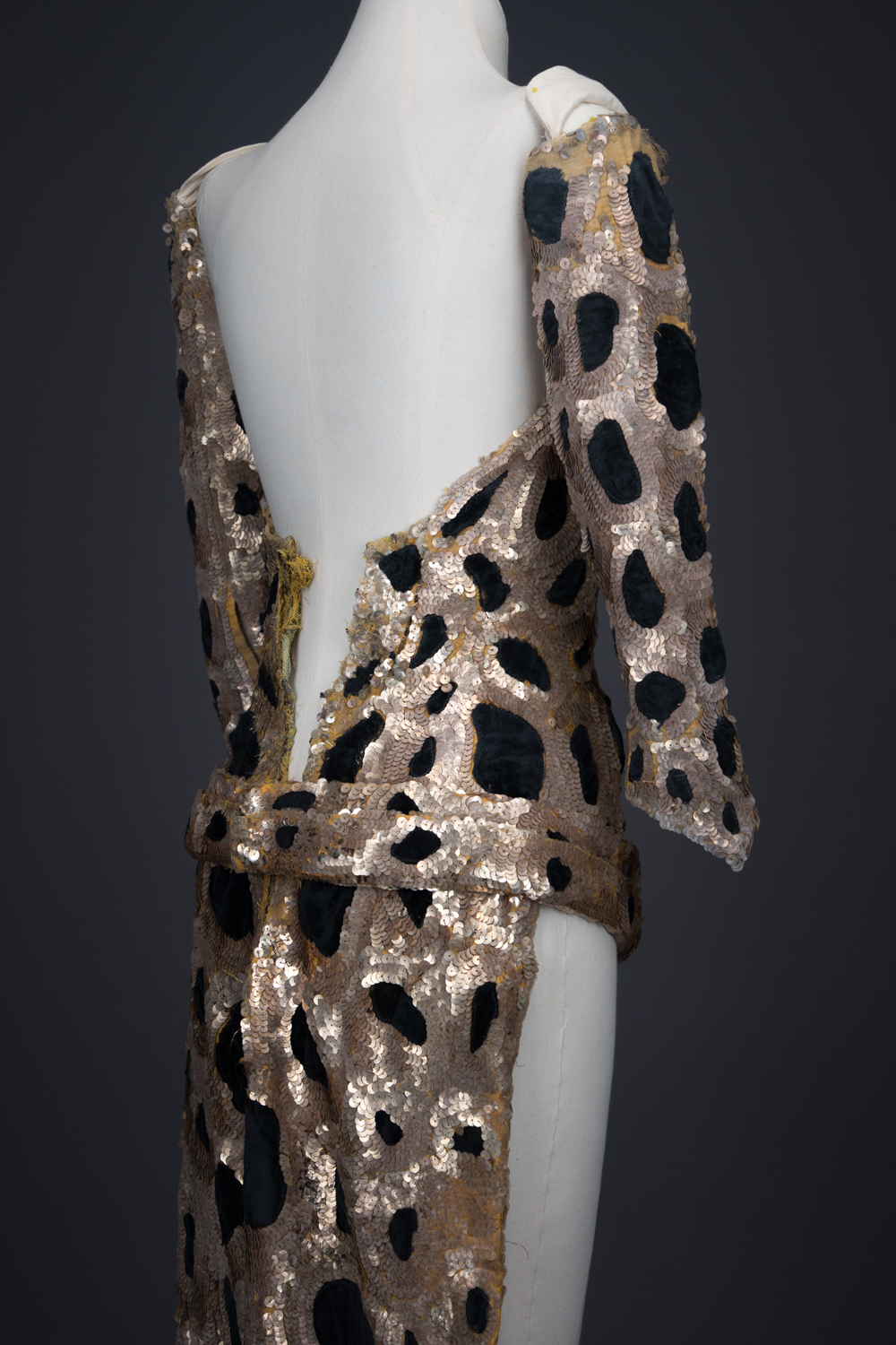 'Femme Panthère' Trained Bodice & Gauntlets By Erté, 1949, France. The Underpinnings Museum. Photography by Tigz Rice