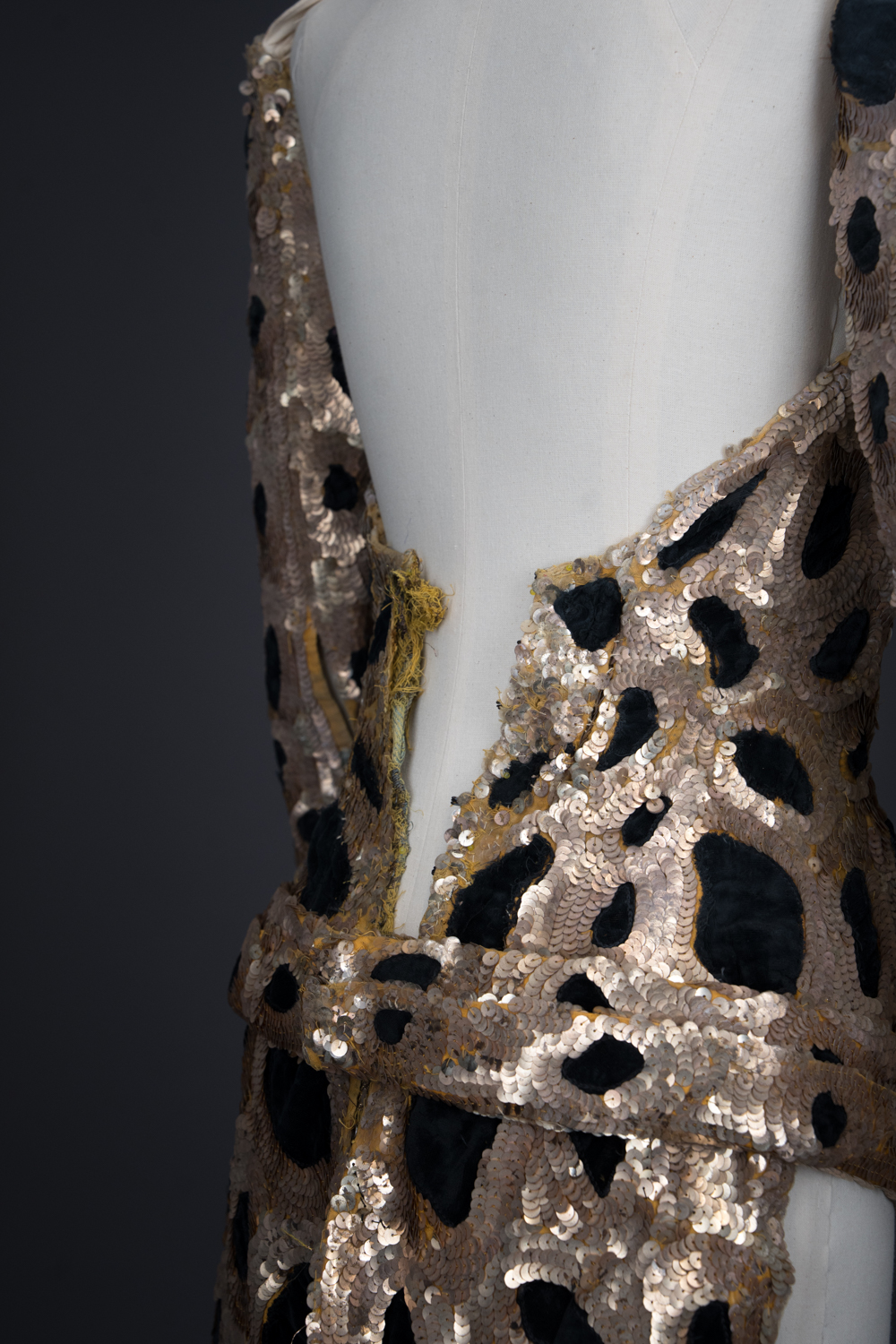 'Femme Panthère' Trained Bodice & Gauntlets By Erté, 1949, France. The Underpinnings Museum. Photography by Tigz Rice