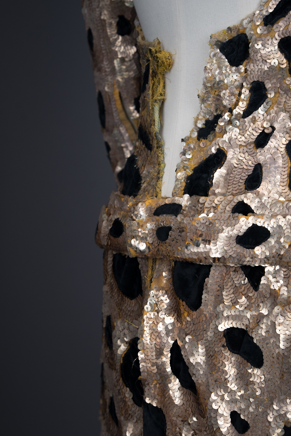 'Femme Panthère' Trained Bodice & Gauntlets By Erté, 1949, France. The Underpinnings Museum. Photography by Tigz Rice
