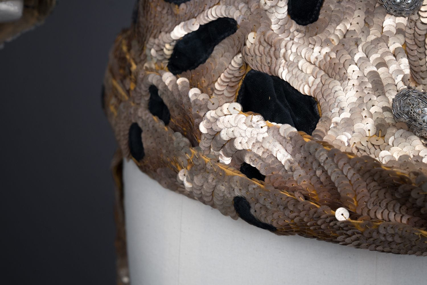 'Femme Panthère' Trained Bodice & Gauntlets By Erté, 1949, France. The Underpinnings Museum. Photography by Tigz Rice