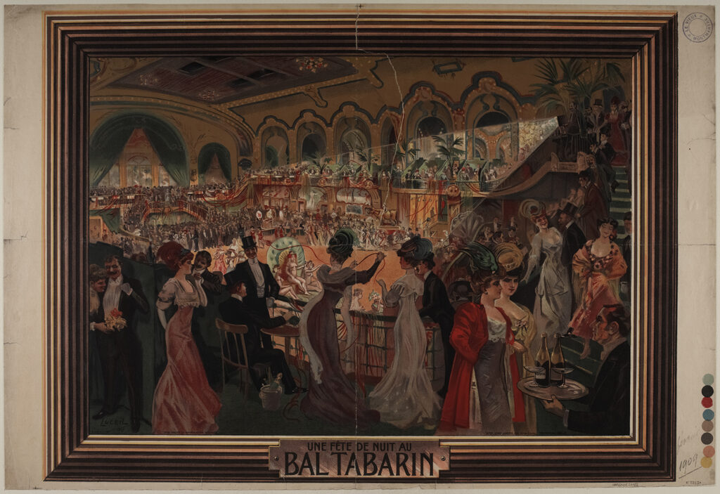Luceil, Une fête de nuit au Bal Tabarin, 1907. Via Wikimedia Commons.