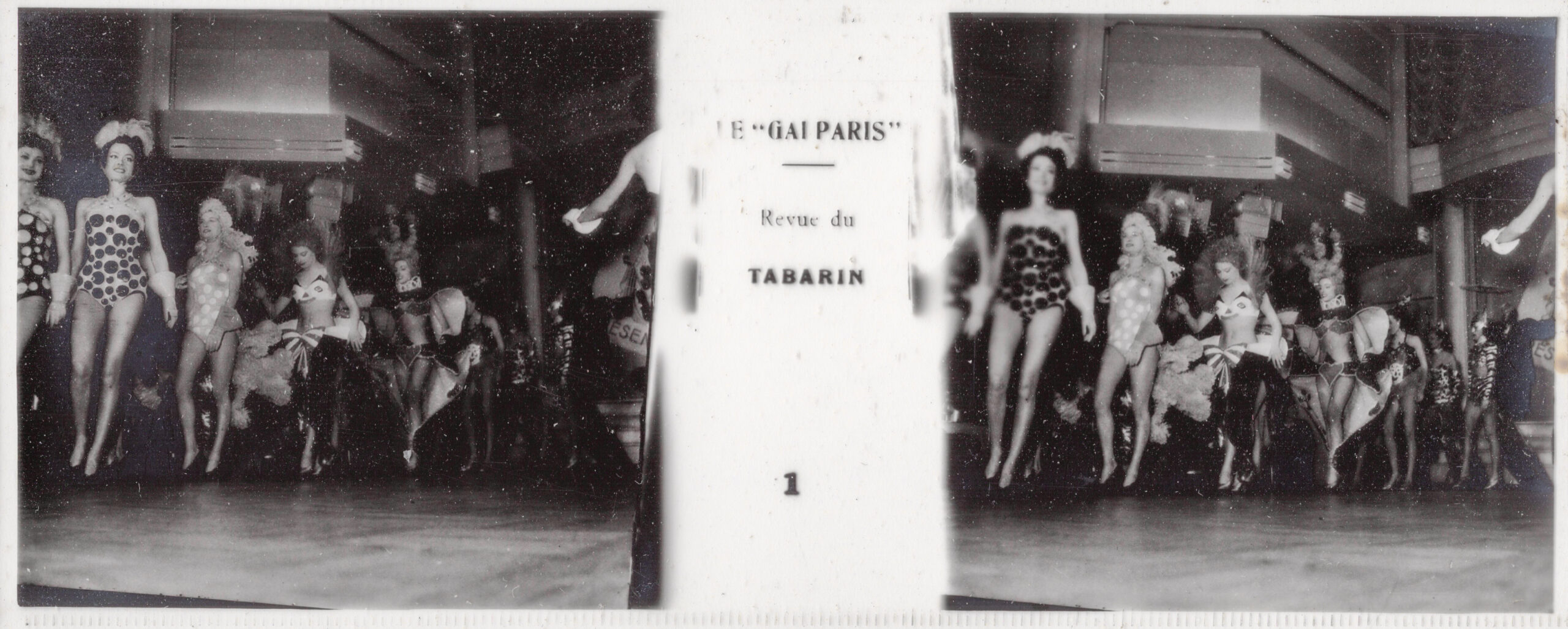 'Le "Gai Paris" Revue Du Tabarin' Stereoscopic Photos, c. 1930s, France. The Underpinnings Museum