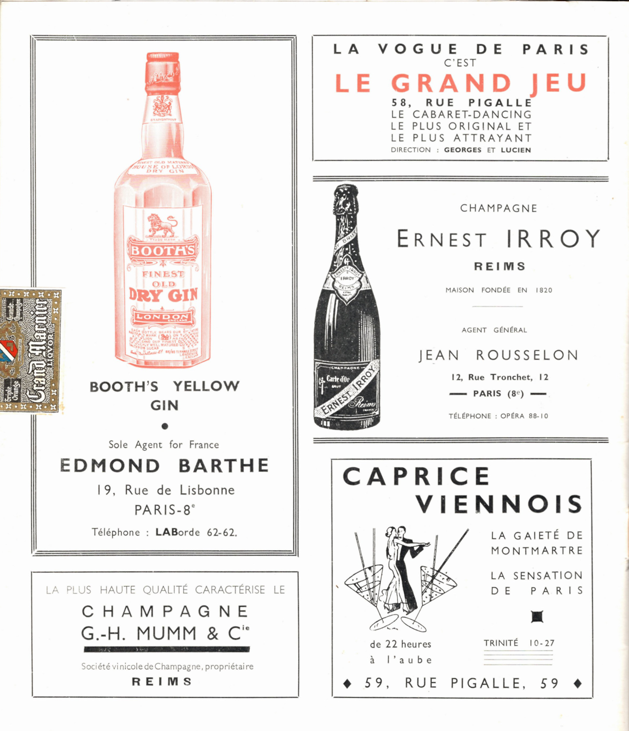 'Un Vrai Paradis' 1939 Programme By Le Bal Tabarin, France. The Underpinnings Museum