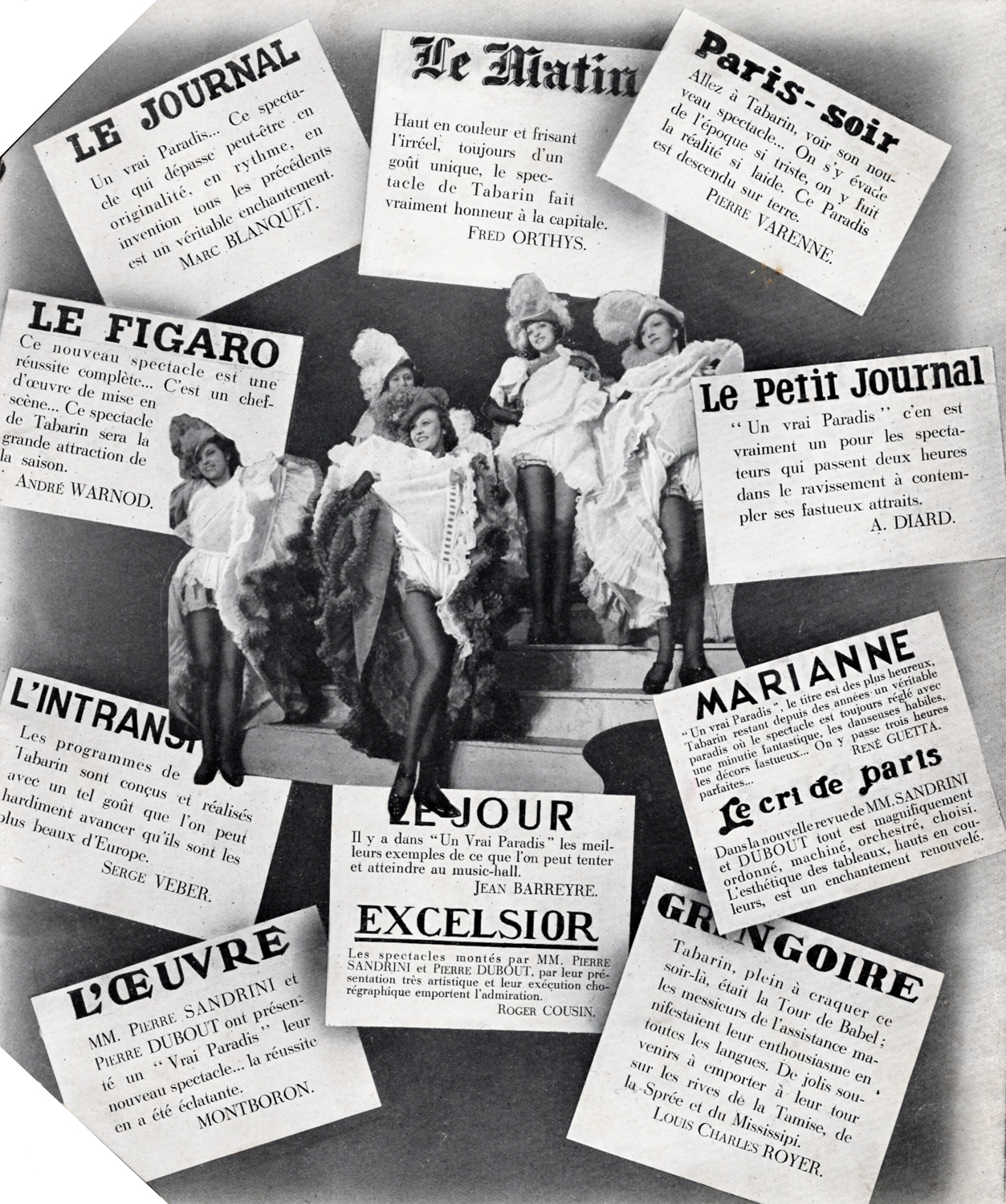 'Un Vrai Paradis' 1939 Programme By Le Bal Tabarin, France. The Underpinnings Museum
