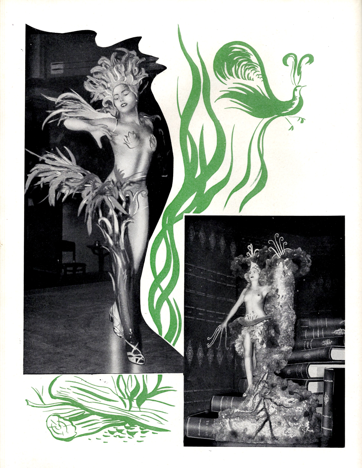 'Reflets' Souvenir Album By Tabarin, 1949-1951, France. The Underpinnings Museum.