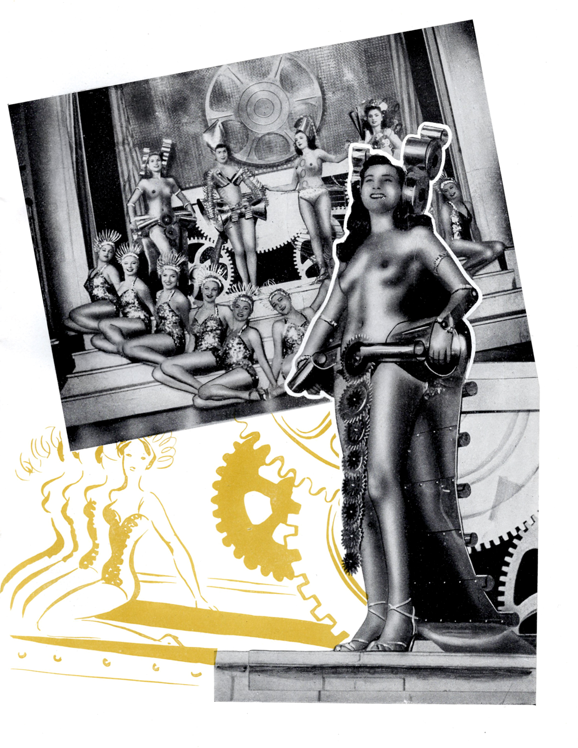 'Reflets' Souvenir Album By Tabarin, 1949-1951, France. The Underpinnings Museum.