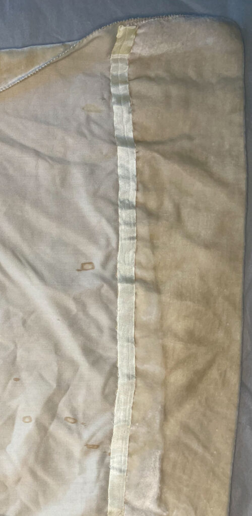 After: Hem on a 1920s House Of Worth Gown. Photo by Annika Cilke
